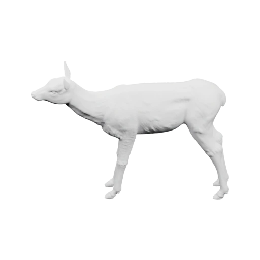 Стоящая в профиль