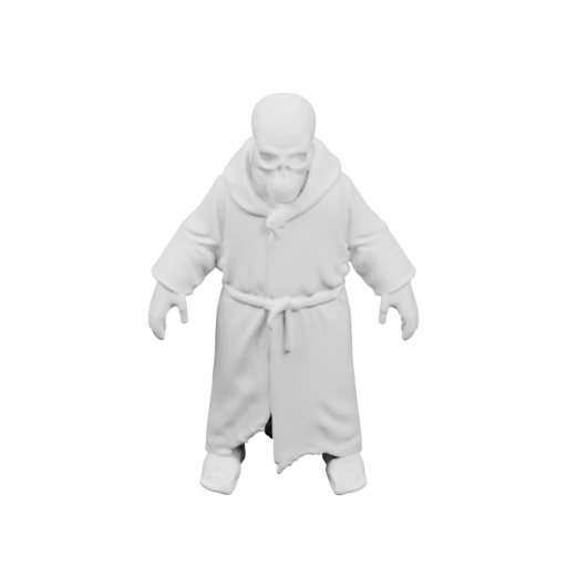 Монах в длинном одеянии