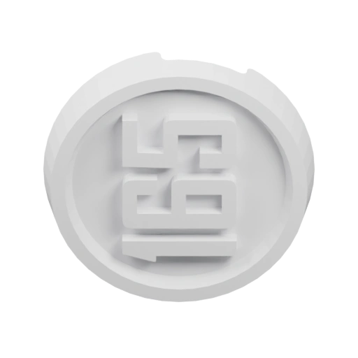 Монета с рельефным символом