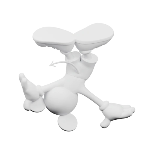 Монстр в стиле Микки Маус