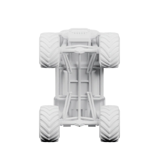 Крупный внедорожник с массивными колёсами