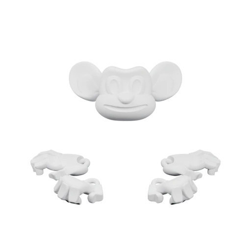 Монстр с ушами и лапами