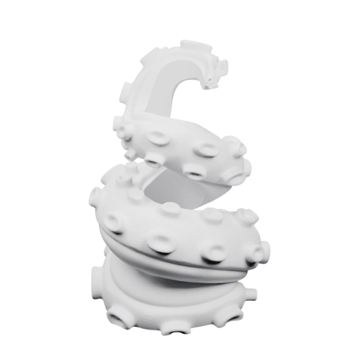 Спиральная структура с щупальцами