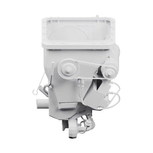 Моторная установка с ремнями и трубками