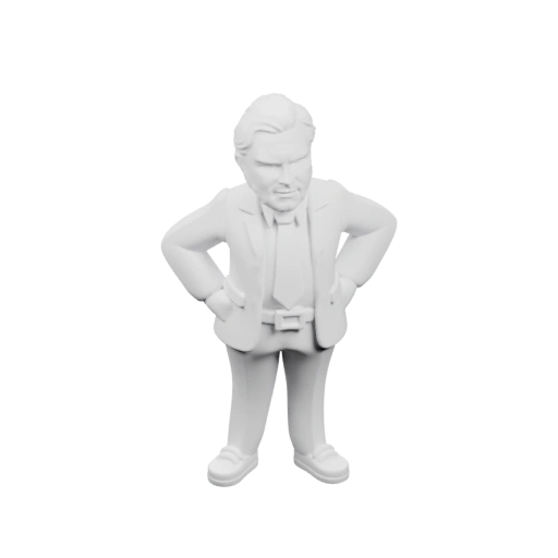 Мужчина в костюме с жестом