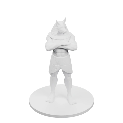 Статуя с крестом на груди