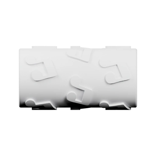 Рельефные ноты на поверхности