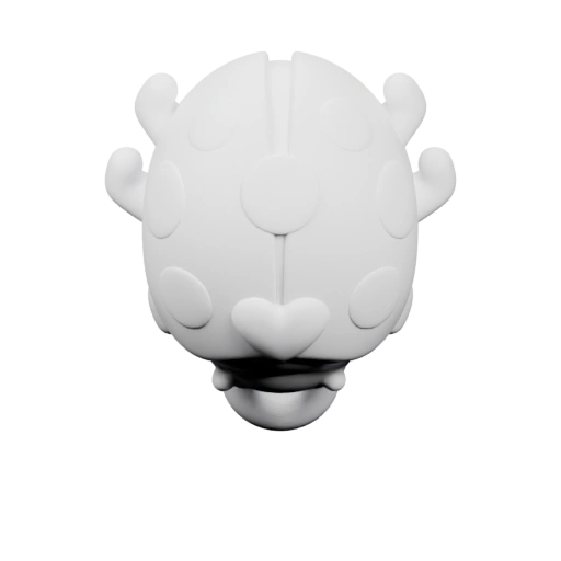 Мультяшный объект с ушками и сердечком