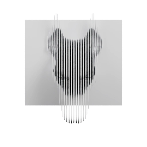 Стилизованная мышь из линий