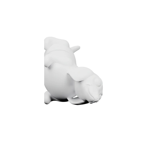 Мягкая собачка в позе отдыха