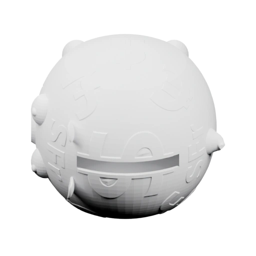 Сферическая форма с выгравированными знаками