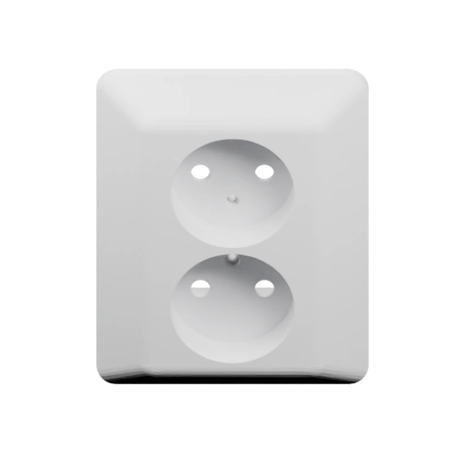 Двухконтактная розетка с защитным кожухом