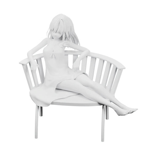 Девушка в позе отдыха