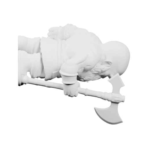 Воин с топором в руках