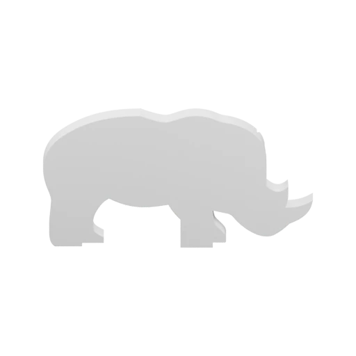 Носорог зоопарка