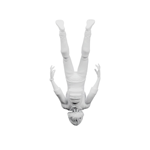 Человек в позе перевернута