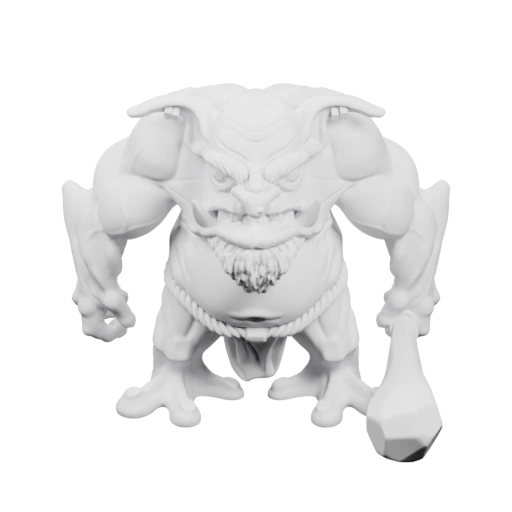 Мощный монстр с костяными рогами