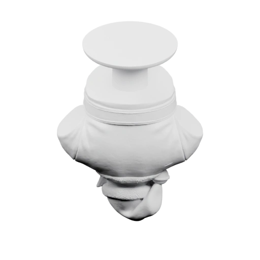 Декоративный снеговик с орк лицом