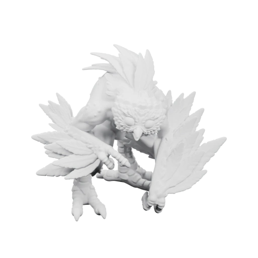 Мифический орлёнок с крыльями и когтями