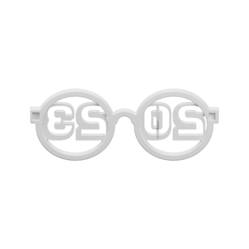 Очки с вырезанным логотипом