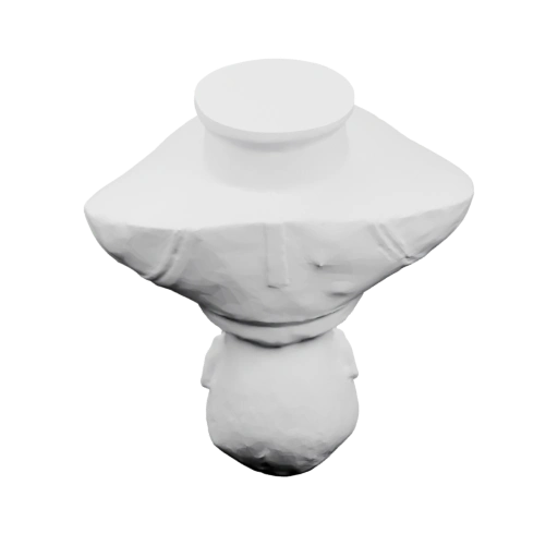 Памятник космонавту с круглой верхней частью