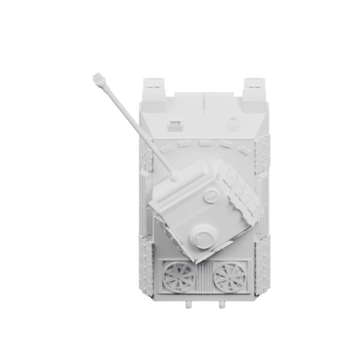 Танк с пушкой и гусеницами