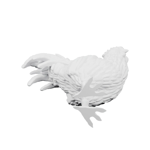 Петух в статуе на подставке