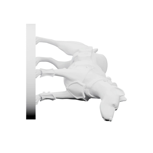 Собака в седле на коне