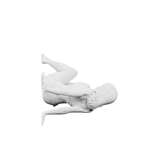 Лежащая на песке женщина