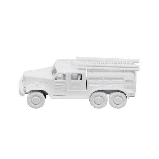 Грузовик с лестницей на крыше