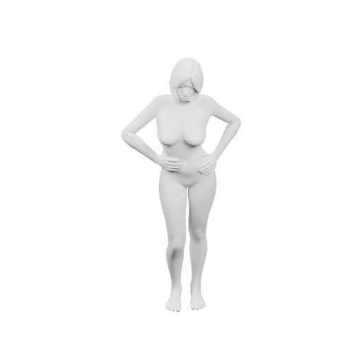 Женщина в статичной позе