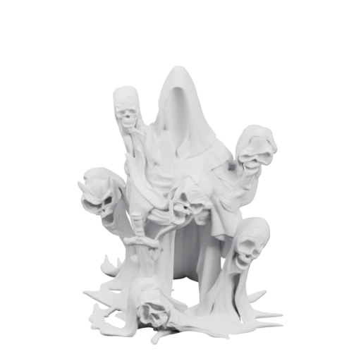 Множество призрачных фигур в движении