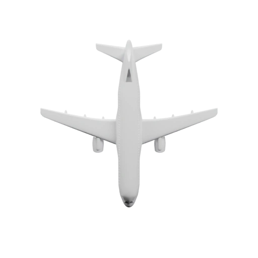 Вид сверху на летательный аппарат