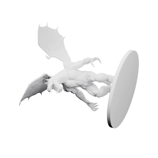 Дракон с крыльями и щитом