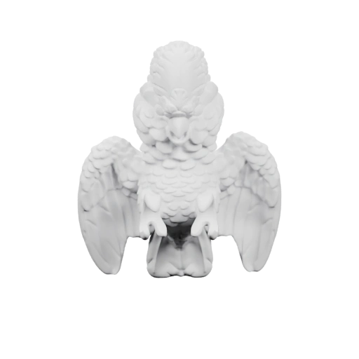 Статуя птицы с крыльями