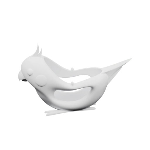 Фигурка птички с открытым клювом