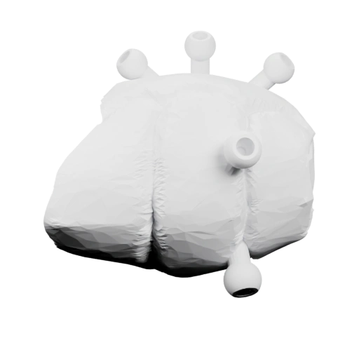 Пуховый мешок с трубками