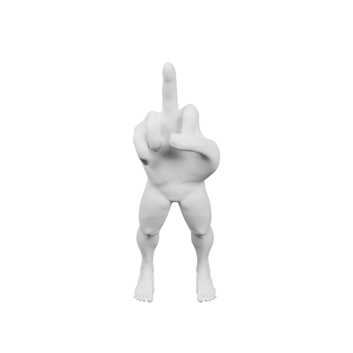 Человек в жесте, указывающий пальцем