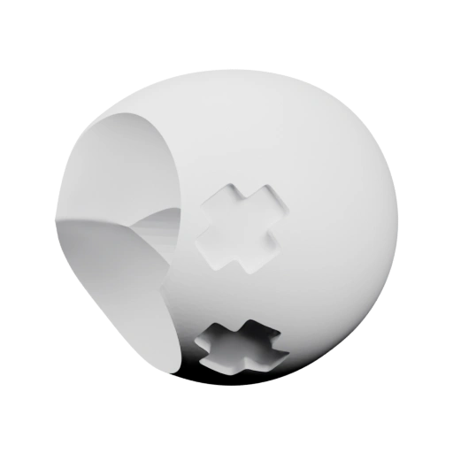 Разбитый сферический объект