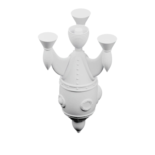 Устройство с тремя соплами и деталями