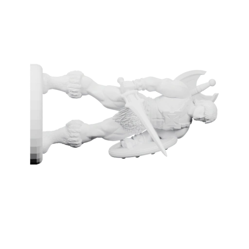 Мускулистый персонаж в позе отдыха