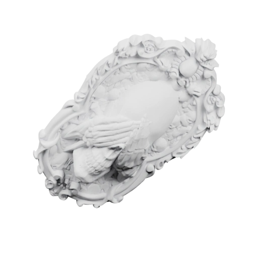 Скульптура с крестом и ангелом