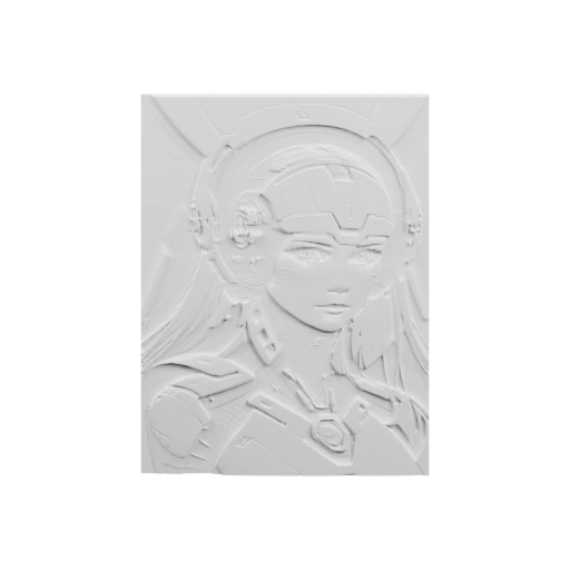 Портрет робота в стиле аниме