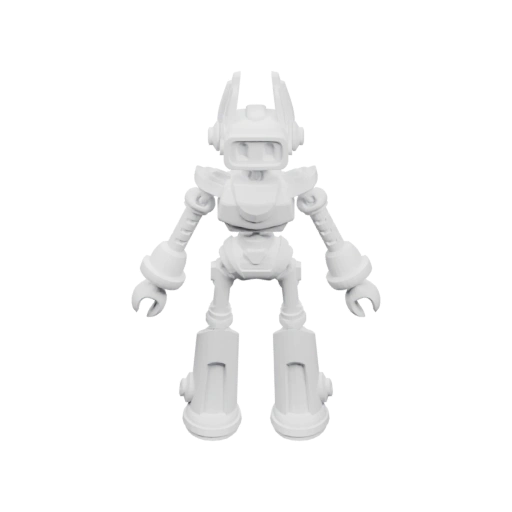 Робот с защитным шлемом