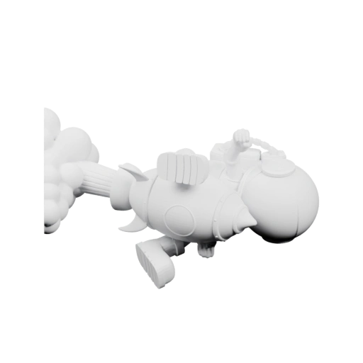 Рыбоподобный робот с деталями