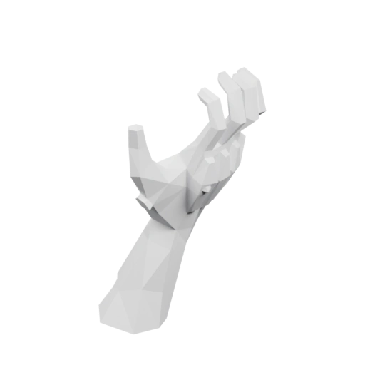 Стилизованная рука с открытыми пальцами