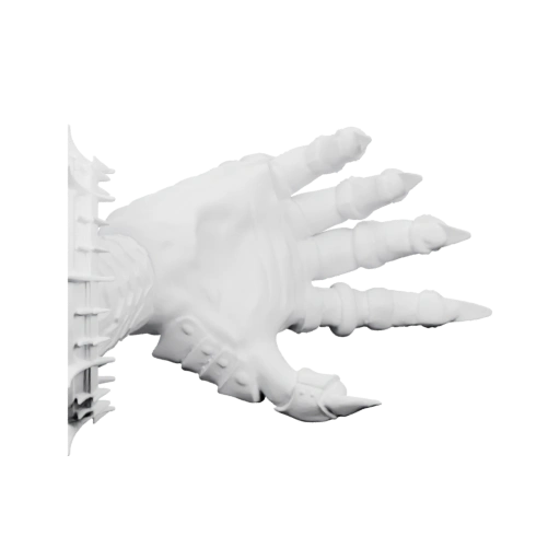 Детализированная рука с костями