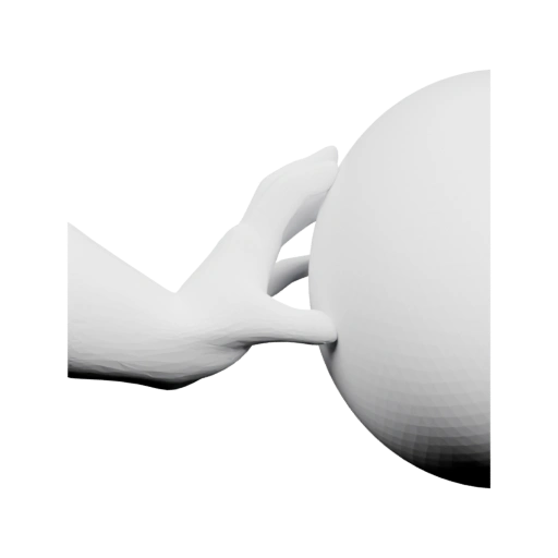 Рука удерживает округлый горшок