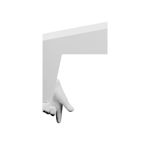 Рука держит прямоугольный предмет