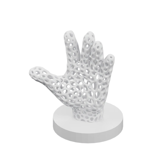 Структурированная рука на подставке